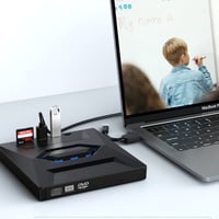 7-in-1 External USB DVD Drive & Blu-ray Player