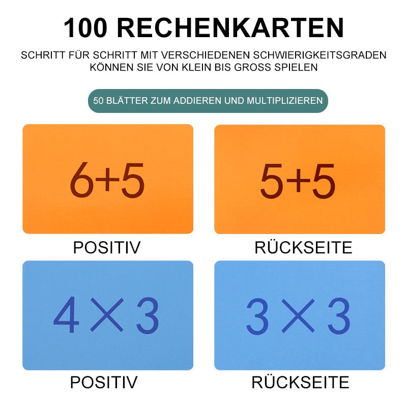 2-in-1 Magnetisches Multiplikations- und Additionslernspielzeug für Kinder