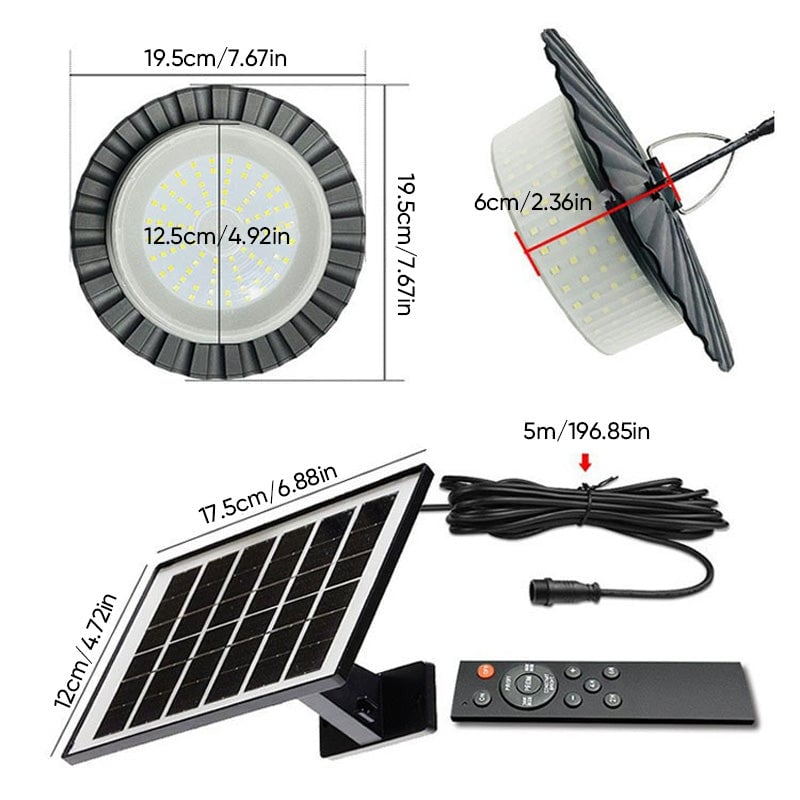 Solar Pendant Light Indoor Outdoor