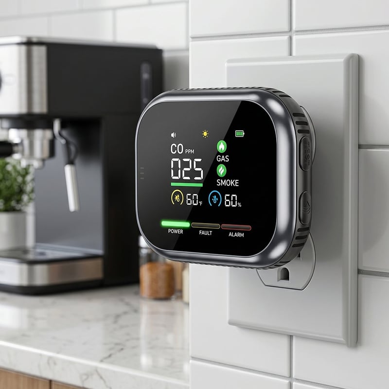 🛡️6-in-1 Combustible Gas Detector