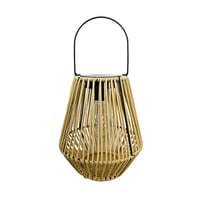 Handwoven Rattan Solar Lantern