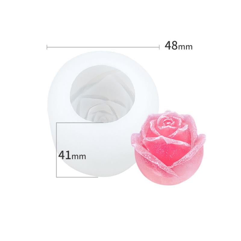 3D Silicone Rose Shape Ice Cube Mold