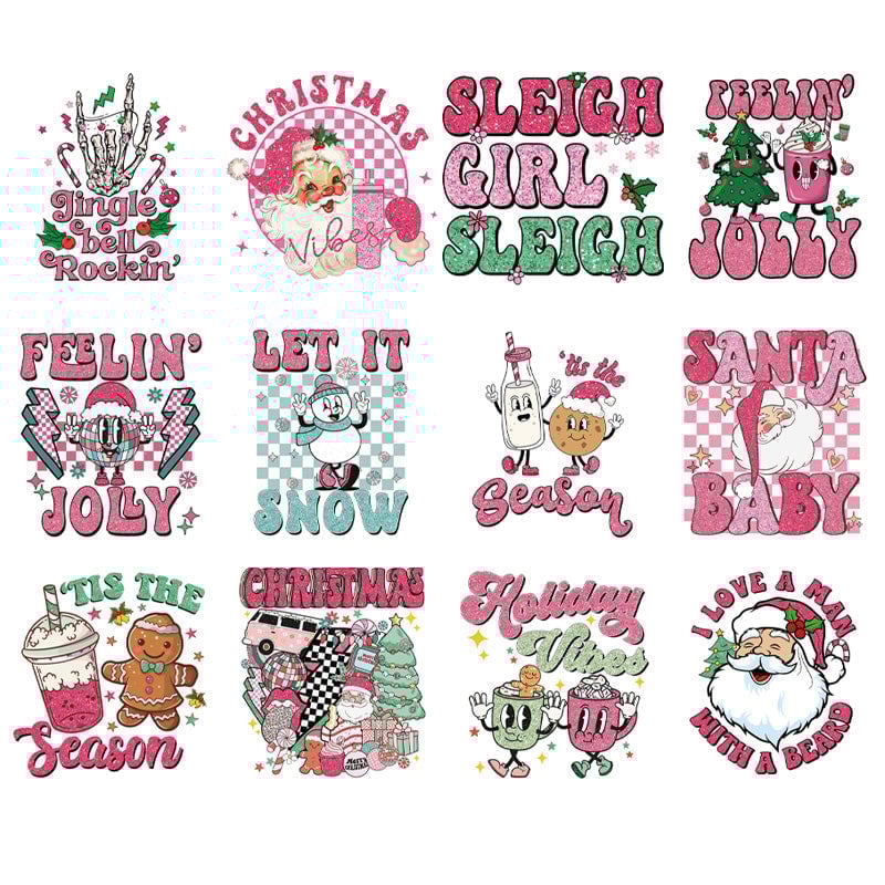 Christmas T-shirt Heat Transfer Stickers