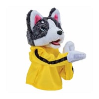 Kung Fu Husky Gants en peluche