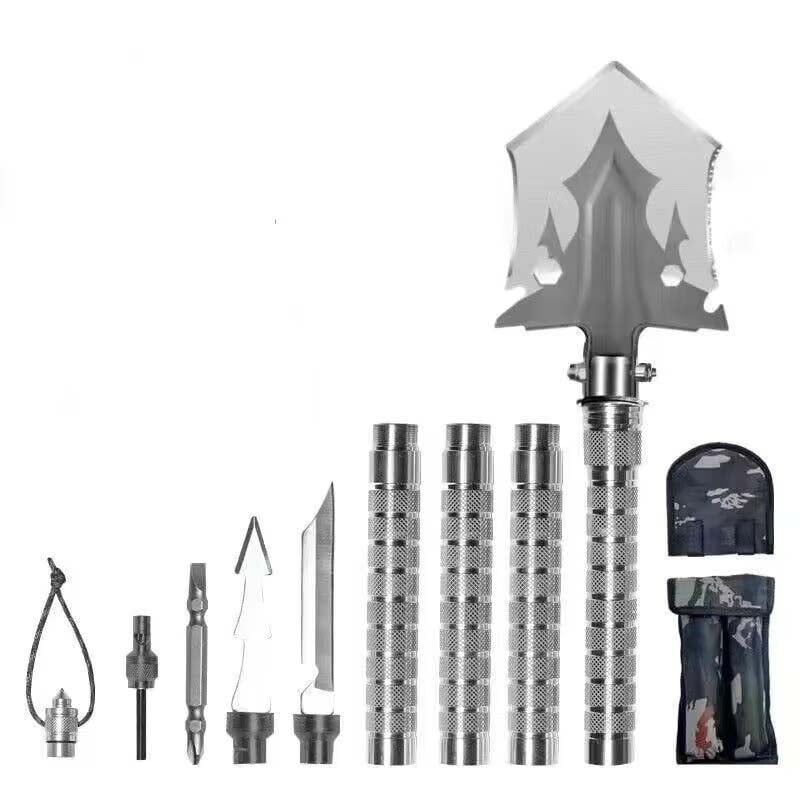 Multifunctional portable outdoor camping engineer shovel