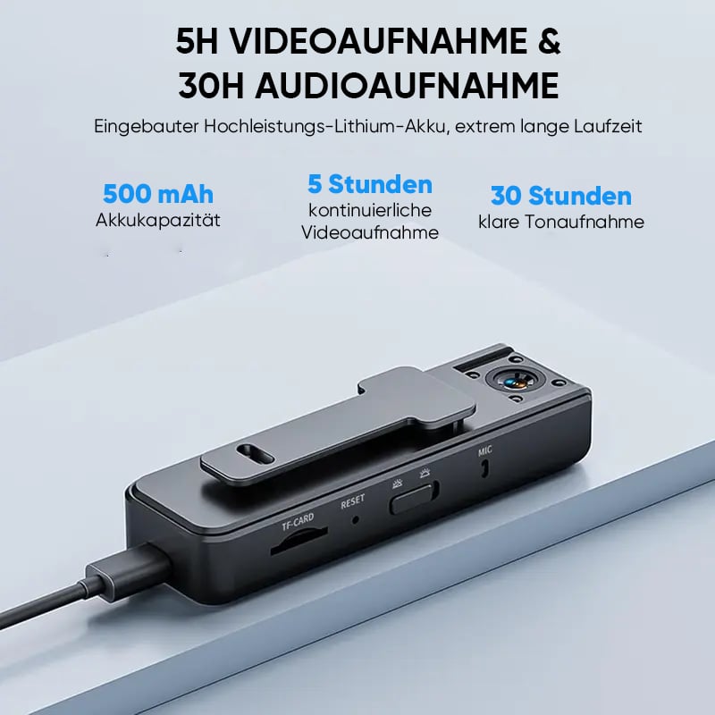 Ultra HD 2-in-1 Sport-Video- und Audiorekorder