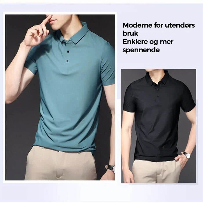 Polo T-skjorte i issilke