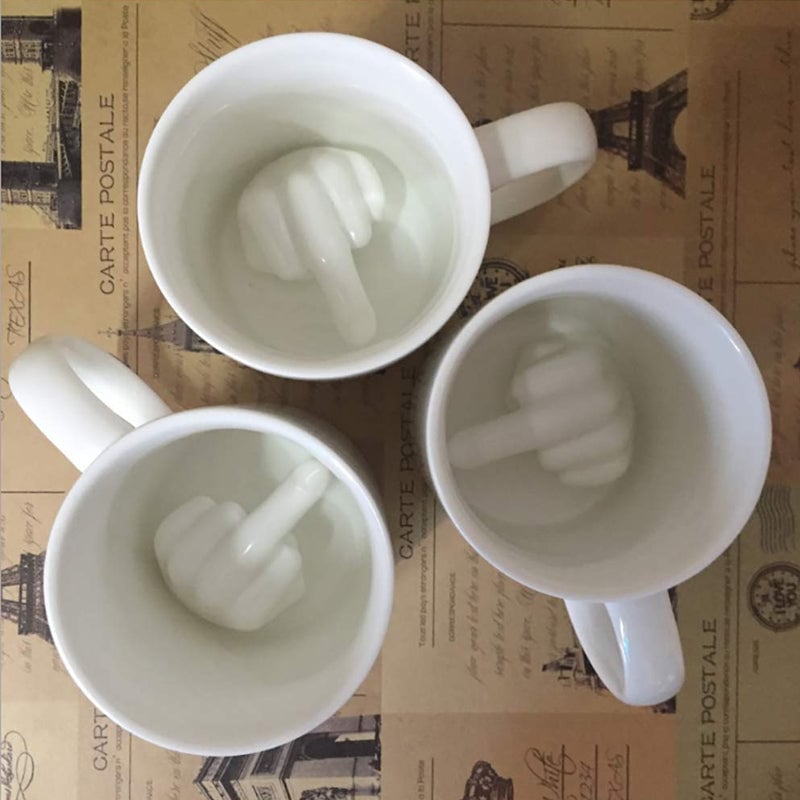 Coppetta per dito medio in ceramica personalizzata