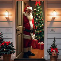 Christmas Door Curtain Atmosphere Banner