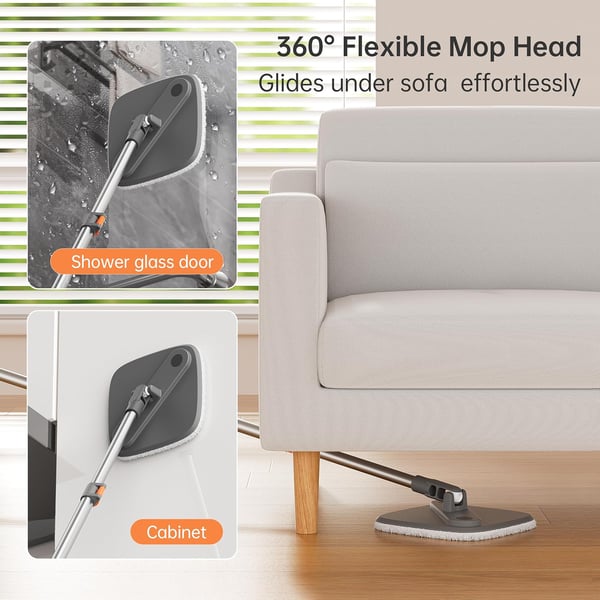【moppi】 Sakerplus Square Spin Mop
