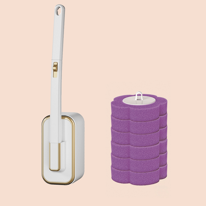 Wandmontiertes Toilettenbürstenset