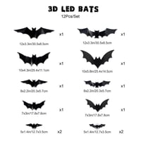 3D-fladdermusdesign LED-dekoration