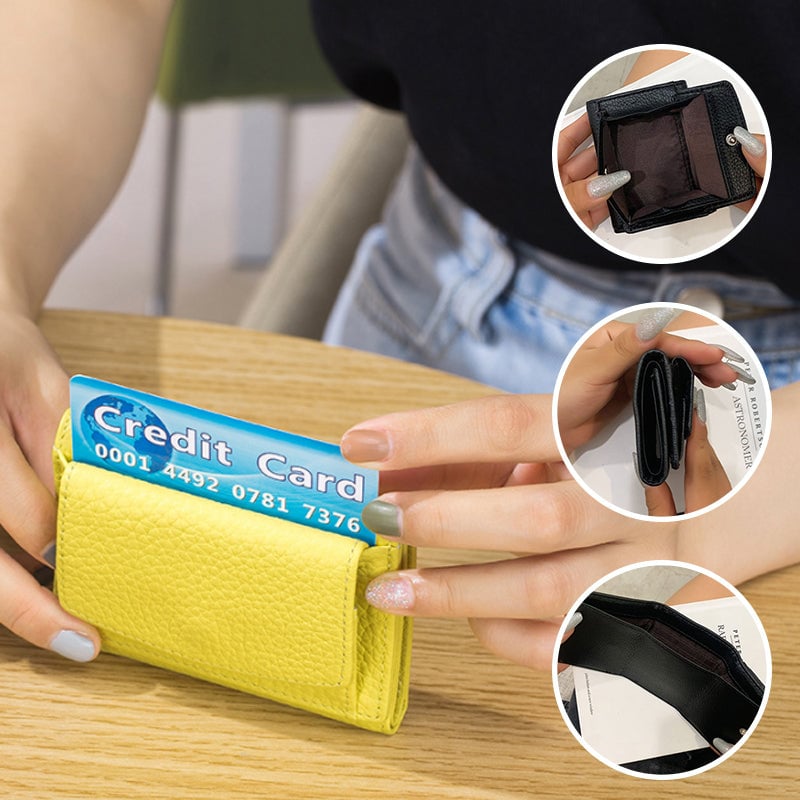 Opvouwbare korte portemonnee voor dames