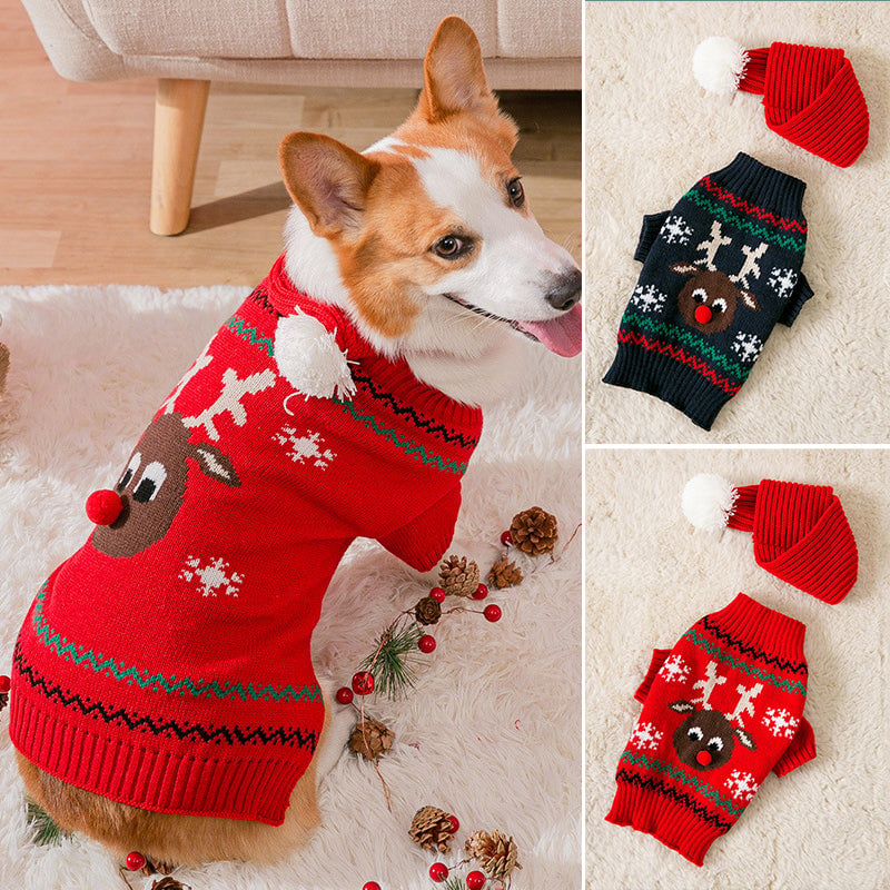 Vêtements chauds de Noël pour animaux de compagnie