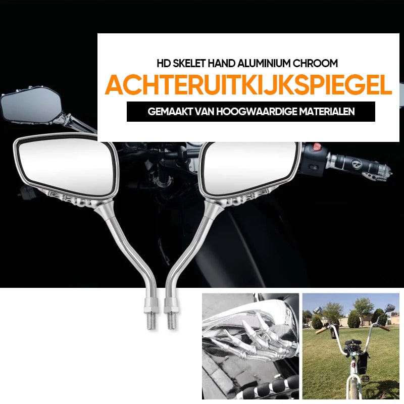 Schedel Hand achteruitkijkspiegel