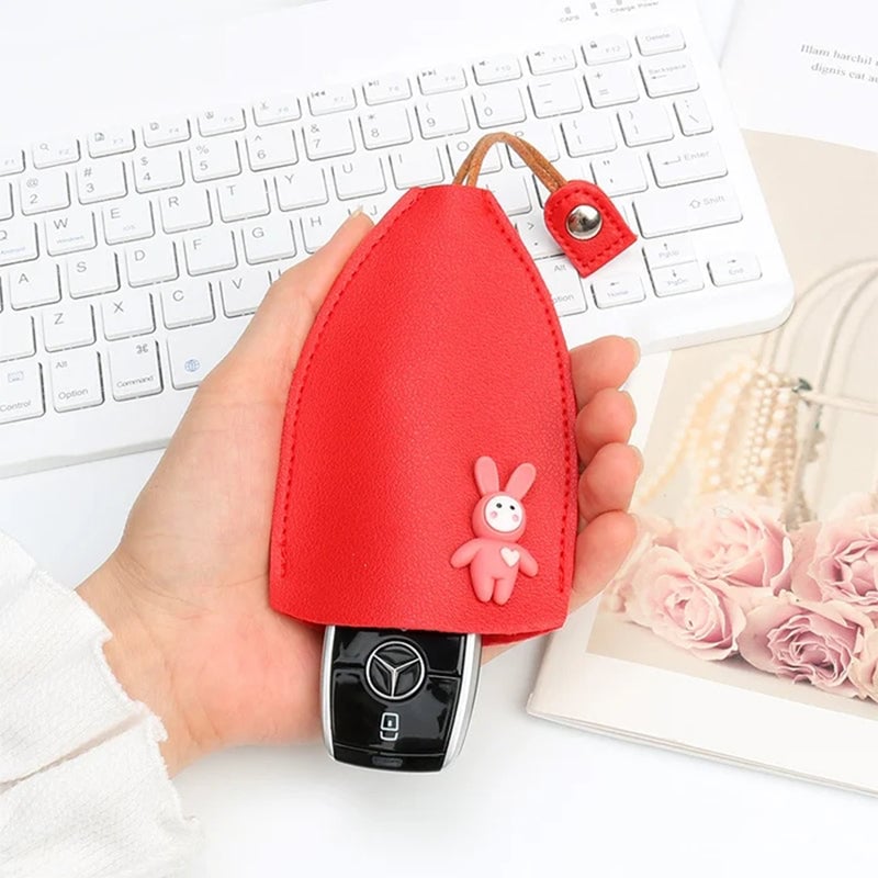 Leather Car Key Case Cover