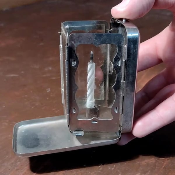 Folding Pocket Candle Holder