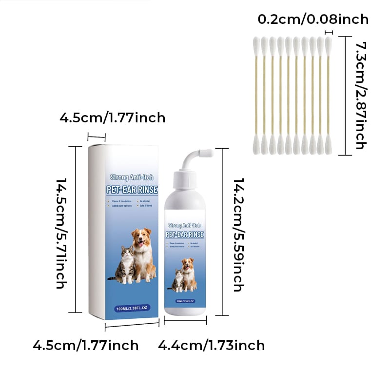 Gentle Antimicrobial Plant-Based Pet Ear Rinse