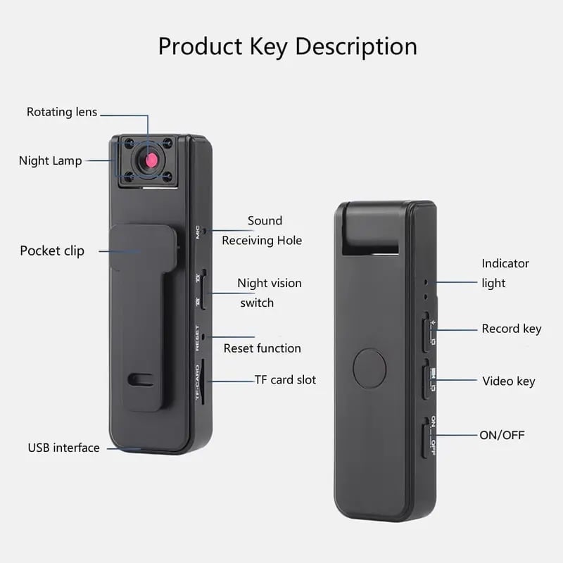 Ultra HD 2-in-1 Sports Video & Audio Recorder