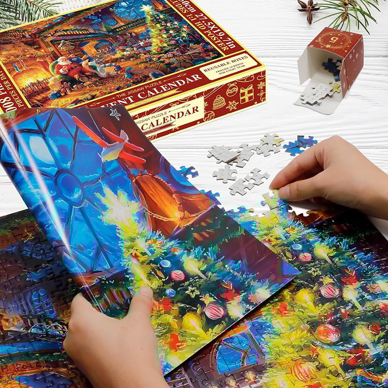 🎅🎄Adventskalender for julepuslespill
