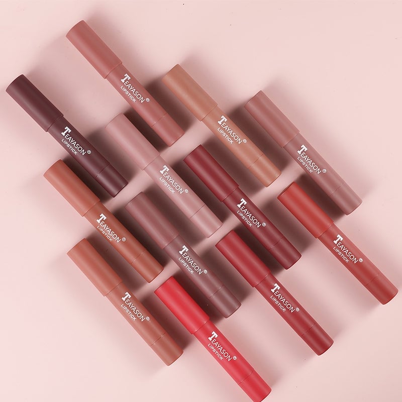 Rossetto opaco a 12 colori