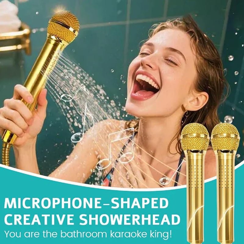 Microphone-Shaped Creative Showerhead
