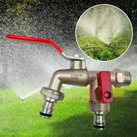 Zinklegierung Dual Outlet Wasserhahn für Gartenarbeit