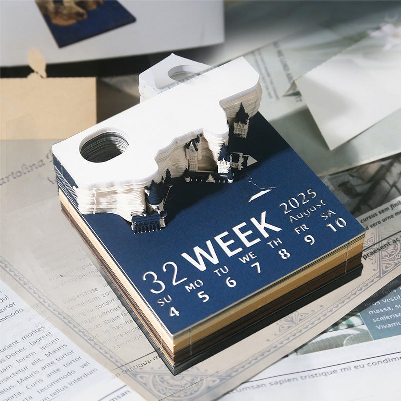 3D-notatblokk Magisk Slott med Lys