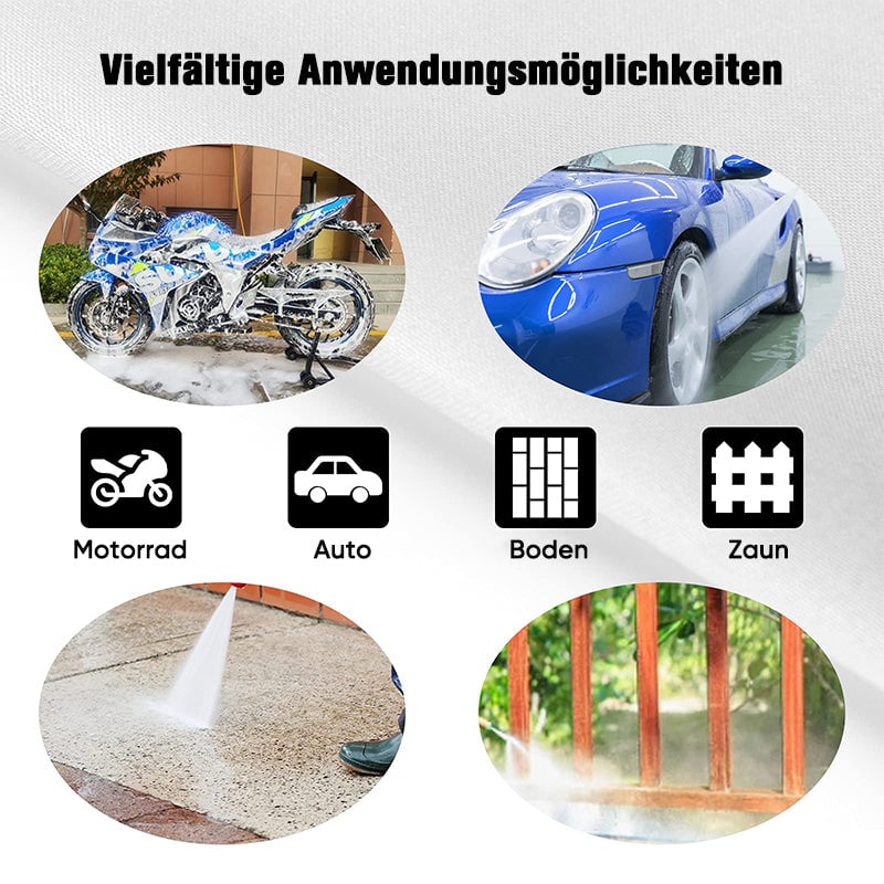 Hochdruck-Wasserpistole mit Düsen für die Autowäsche