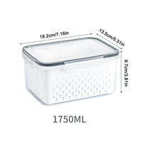 Food Storage Containers for Fridge with Removable Colander