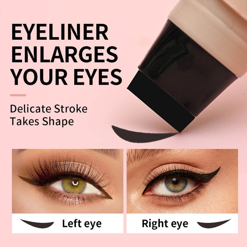 Stylo tampon eyeliner rotatif à double embout