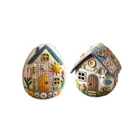 Patchwork Felt Egg House DIY Kit