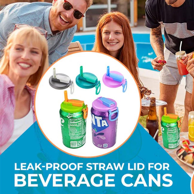 Straw Soda Can Lid