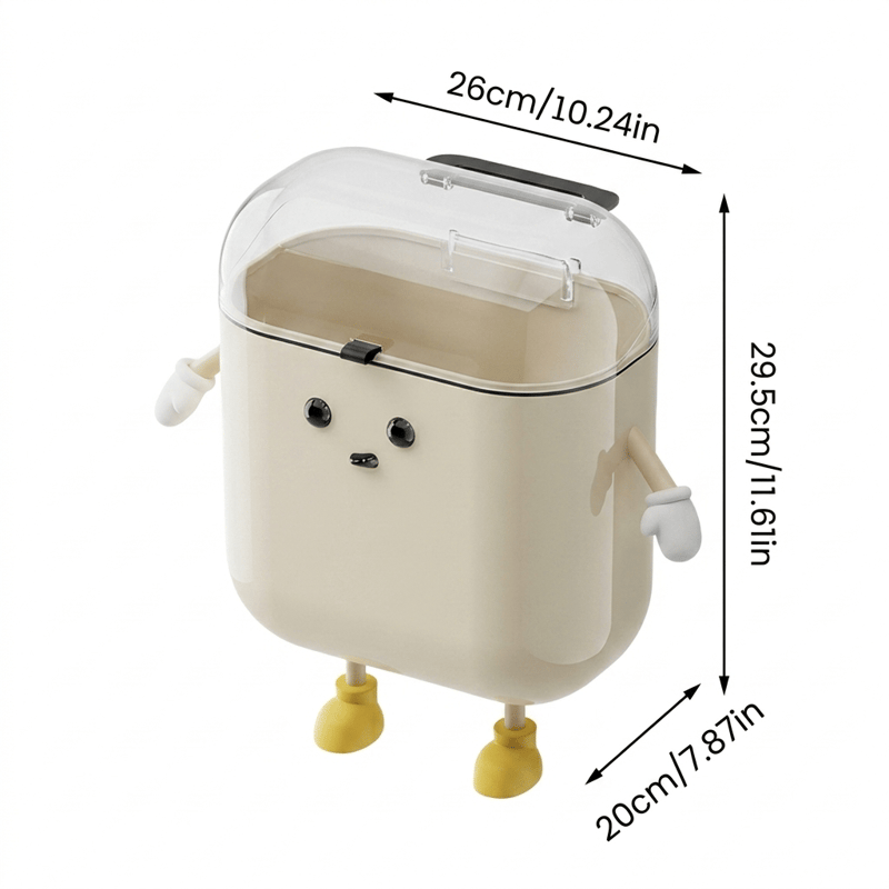 Cartoon Wall-Mounted Trash Bin