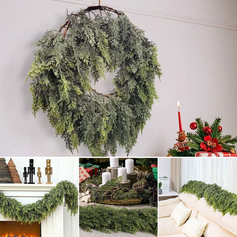 Künstliche Tannen- & Zypressen-Girlande zur Dekoration