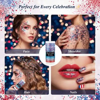 Patriotic Glitter Stick – Red, White & Blue for Hair & Body