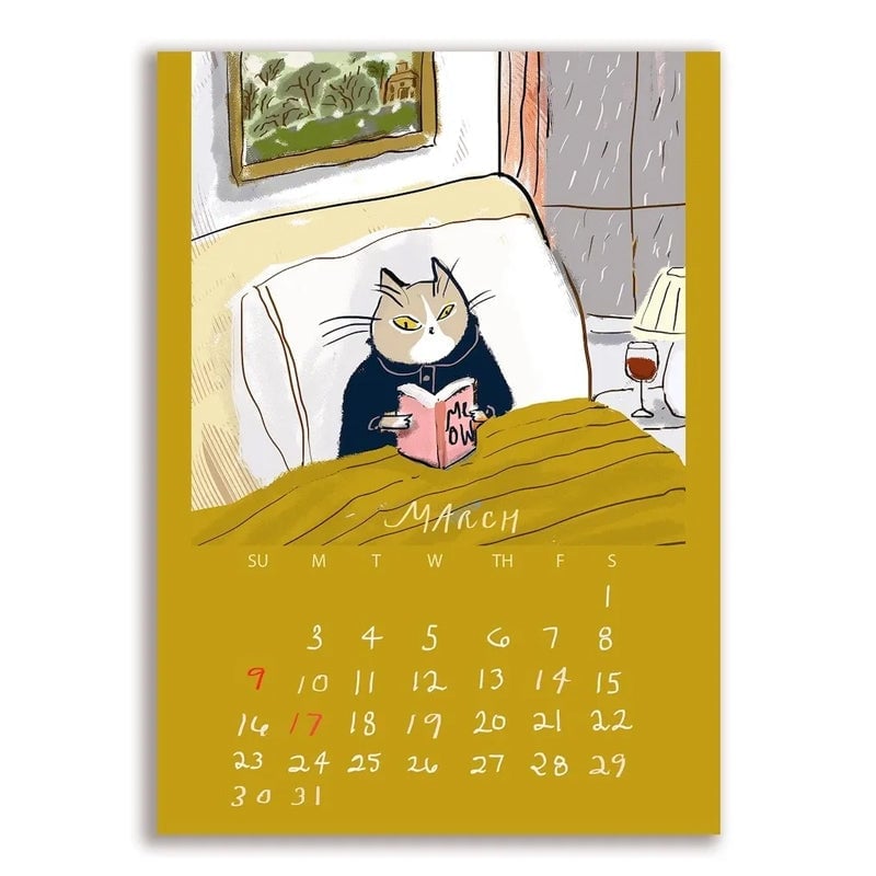 🎄Christmas Hot Sale | 🖼️2025 Dancing Cat Calendar