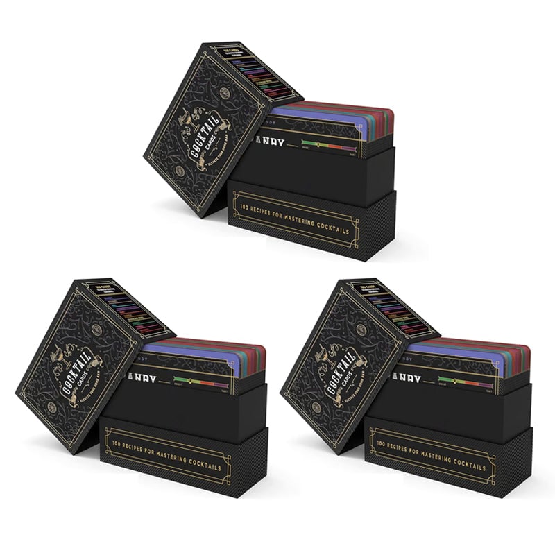 🍸️Cocktail Cards Box: 100 Cocktail Recipes to Master Cocktails