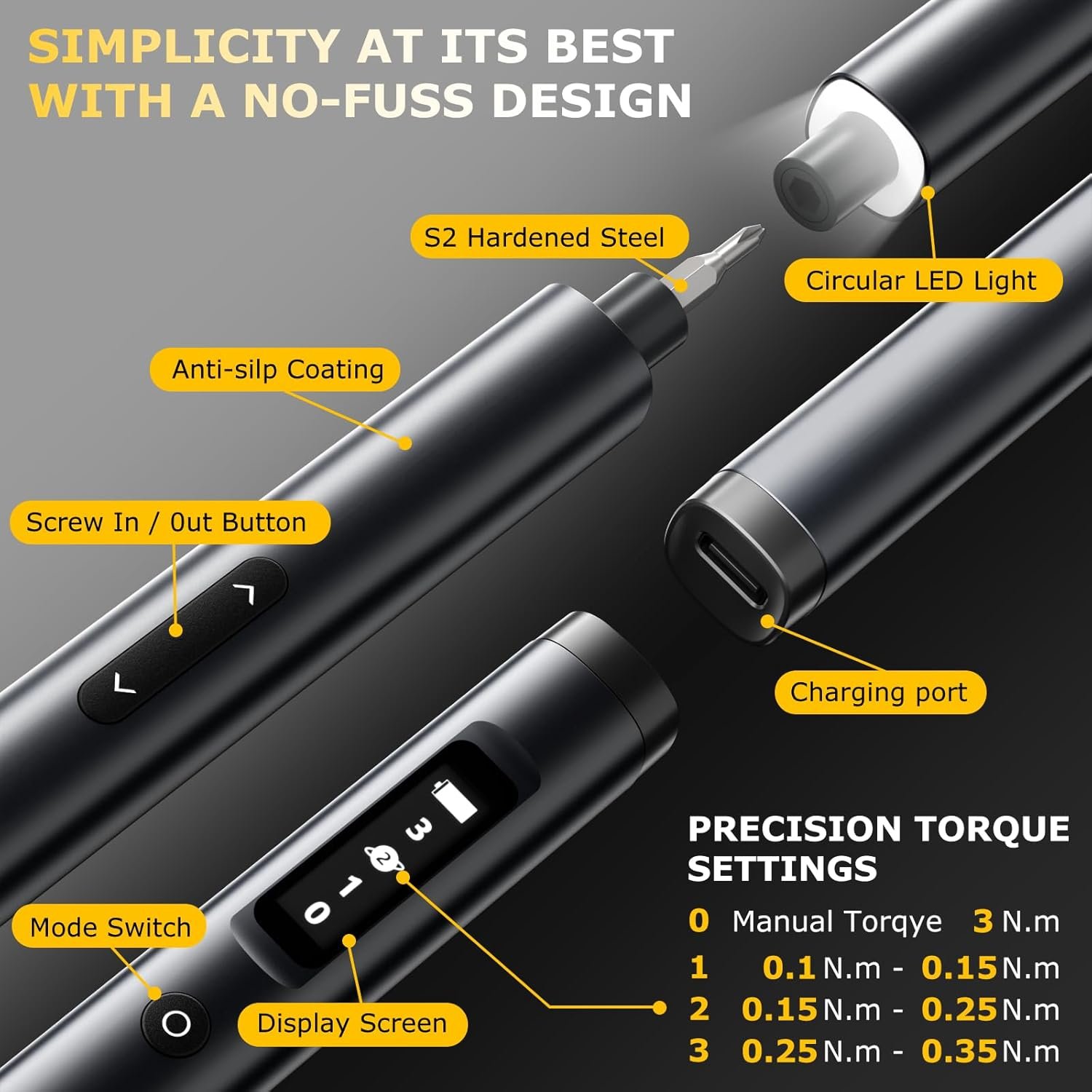 SAKER 57-in-1 Magnetic Bits Precision Screwdriver Set