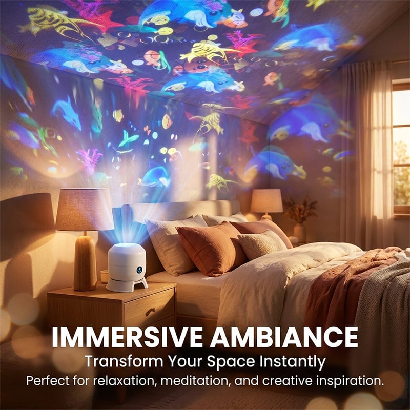 Dynamic Rotating LED Projector Light