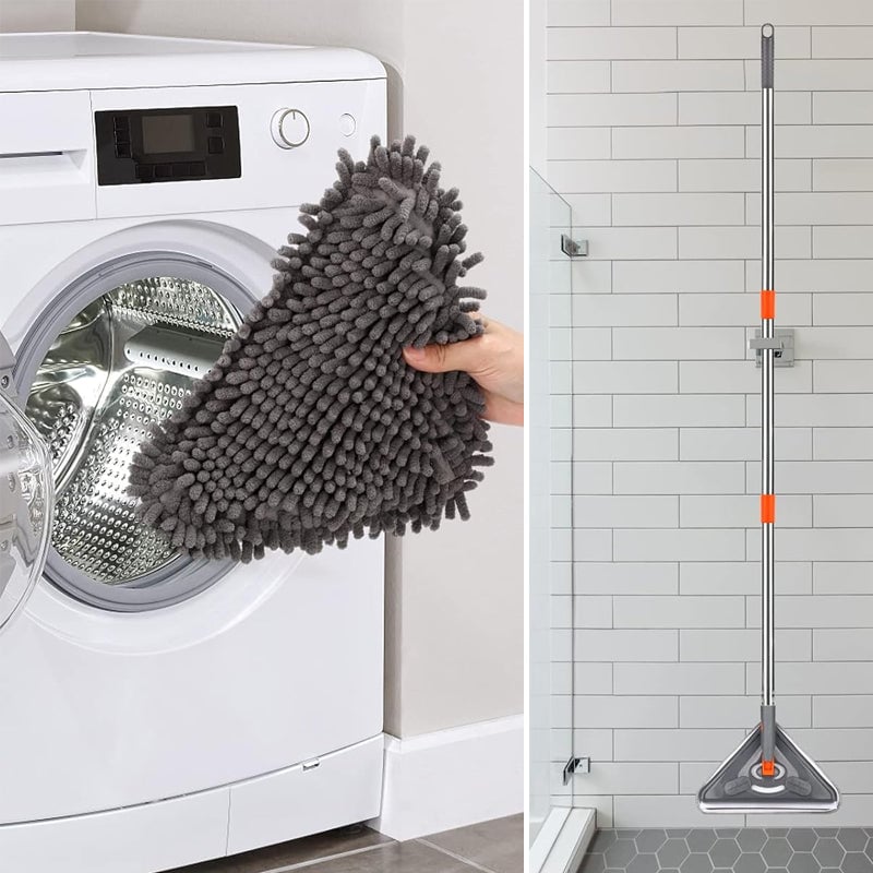 Five-section triangular mop