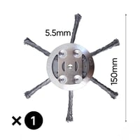 6 inch Steel Wire Brush Cutter Trimmer Head