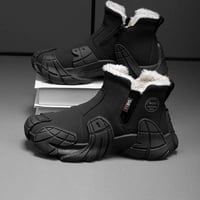 Men's high top non-slip velvet Martin cotton shoes