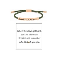 Geflochtenes, verstellbares Inspire-Armband