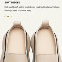 Women's Thick Sole Low-cut Leather Shoes