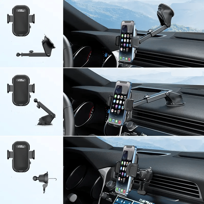 3-in-1 Autotelefonhalterung mit starkem Saugnapf