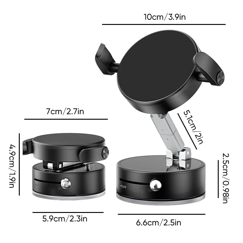 2-in-1 Vacuum Magnetic Phone Holder