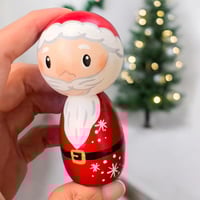 Juledukkepynt i træ