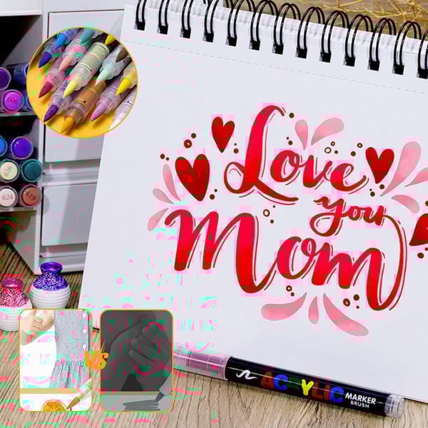 Flüssig-Acrylmarker gerade