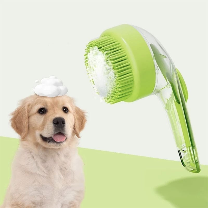 Press-to-Dispense Bath Brush (18 cm)